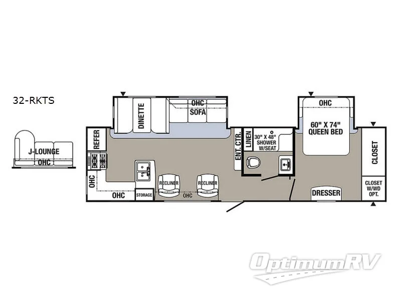 2017 Palomino Puma 32RKTS Floorplan Photo