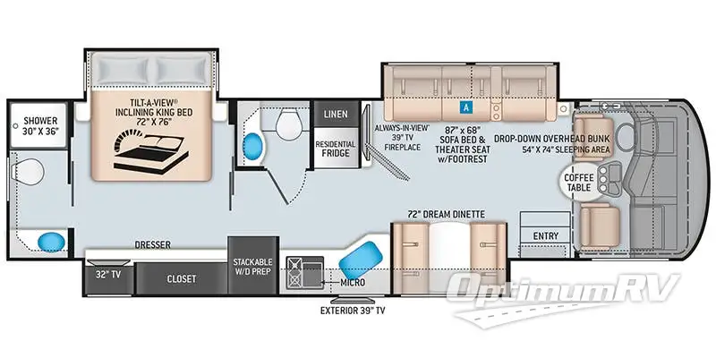 2021 Thor Miramar 35.4 RV Floorplan Photo