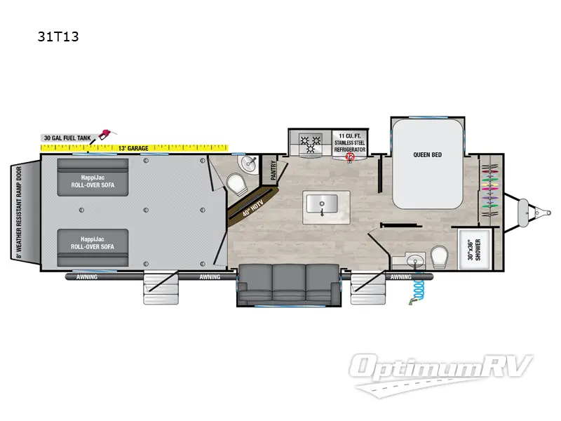 2023 Alliance Valor 31T13 RV Floorplan Photo