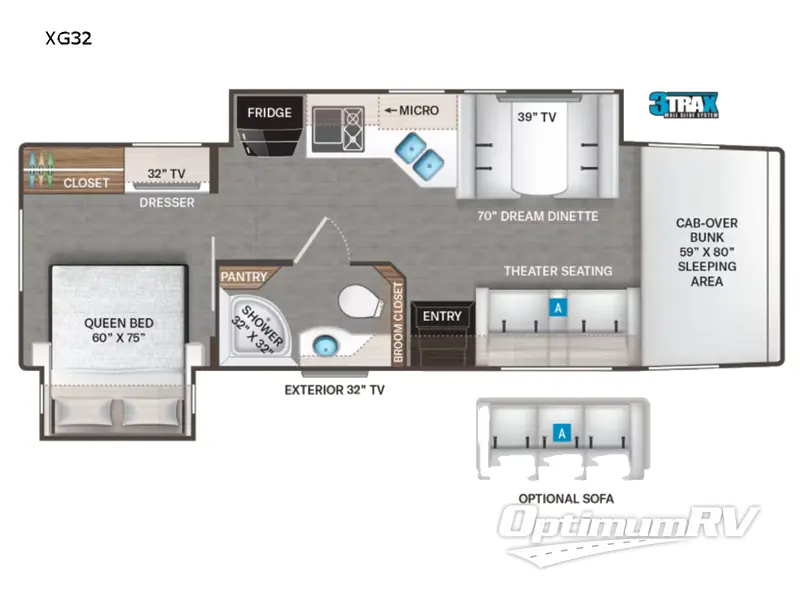 2023 Thor Magnitude XG32 RV Floorplan Photo