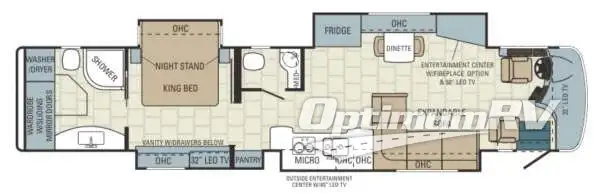 2015 Entegra Aspire 44B Floorplan Photo