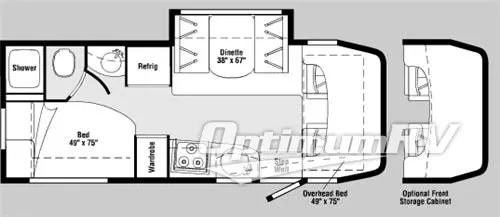 2007 Itasca Navion 23J Floorplan Photo