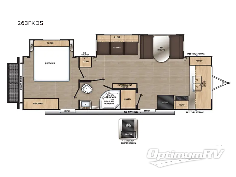 2023 Coachmen Catalina Legacy 263FKDS RV Floorplan Photo