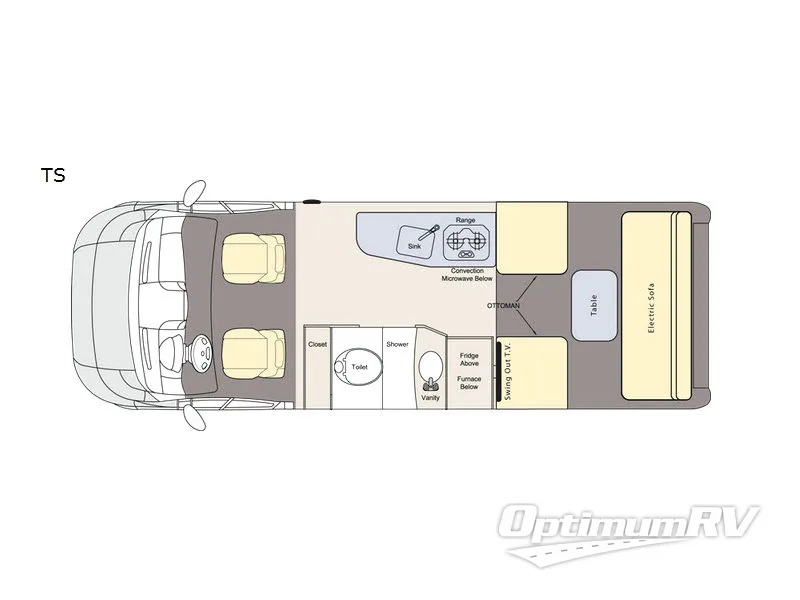 2017 Pleasure-Way Lexor TS Floorplan Photo