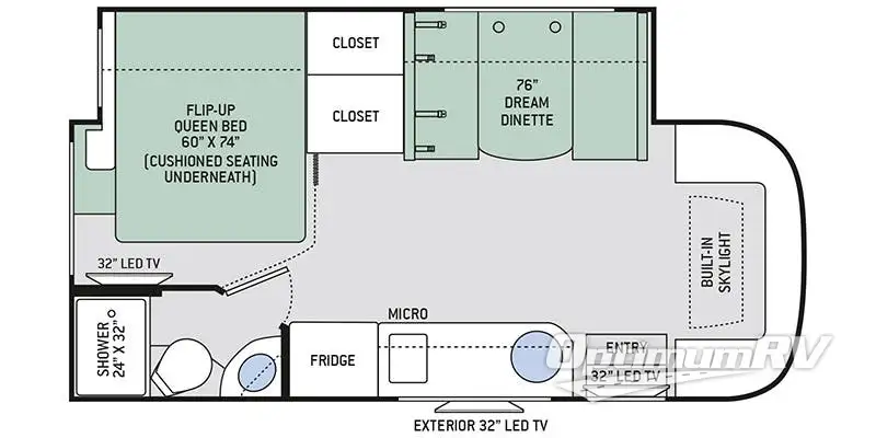 2020 Thor Gemini 24TF RV Floorplan Photo