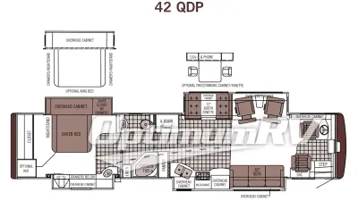 2006 Tiffin Allegro Bus 42QDP Floorplan Photo