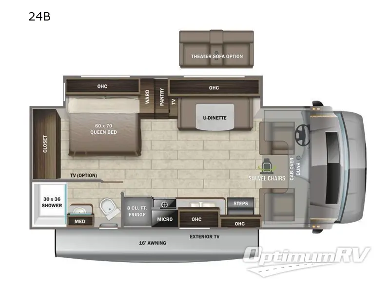 2022 Entegra Odyssey 24B Floorplan Photo