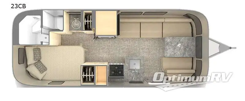 2021 Airstream Flying Cloud 23CB Floorplan Photo