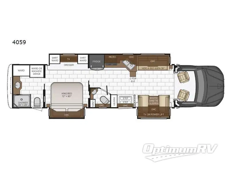 2022 Newmar Super Star 4059 Floorplan Photo
