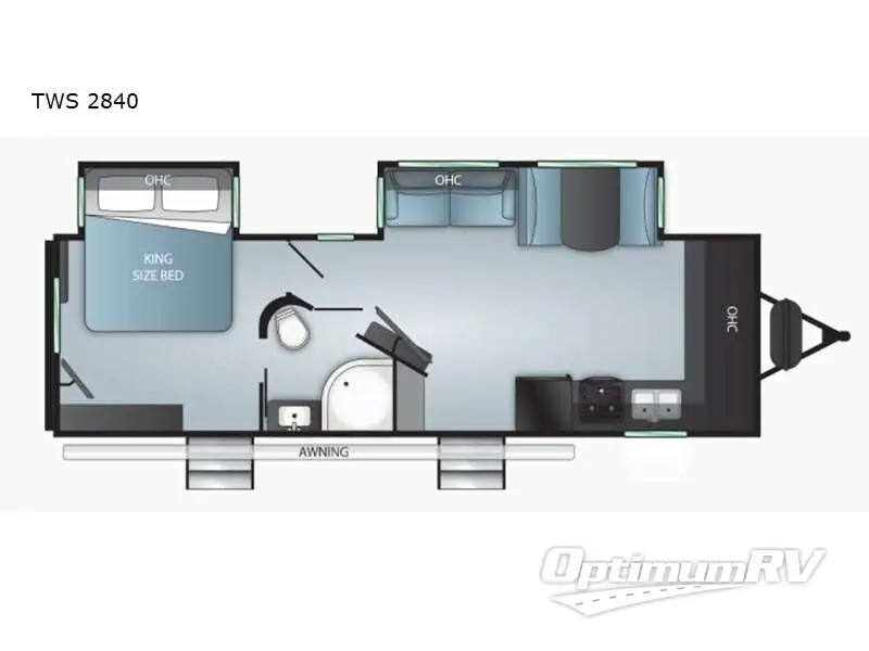 2021 Cruiser Twilight Signature TWS 2840 RV Floorplan Photo