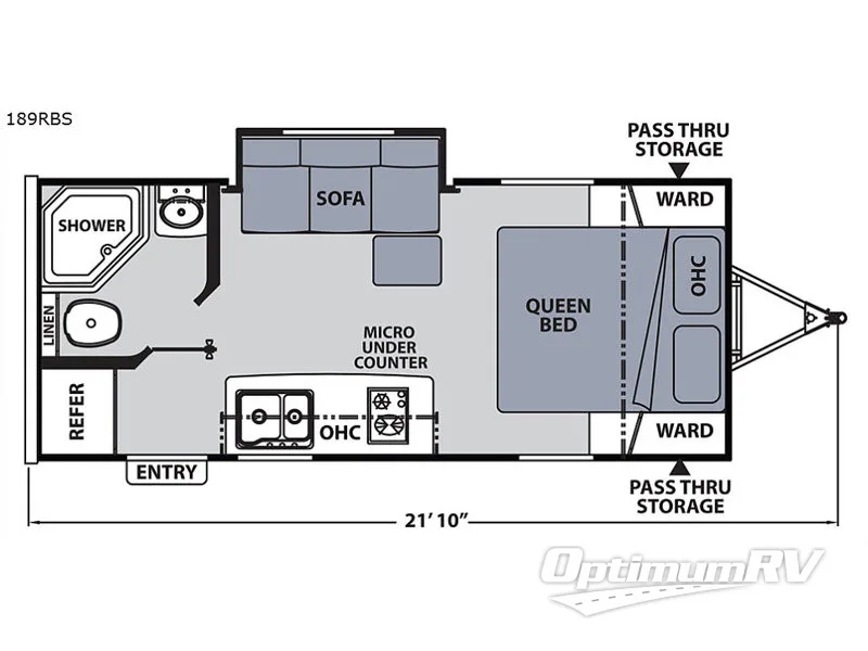 2018 Coachmen Apex Nano 189RBS Floorplan Photo