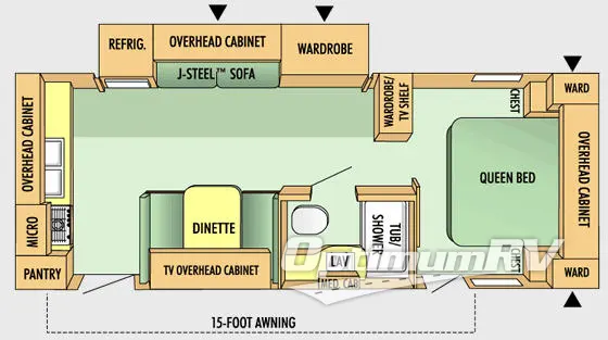 2009 Jayco Jay Flight G2 25RKS Floorplan Photo