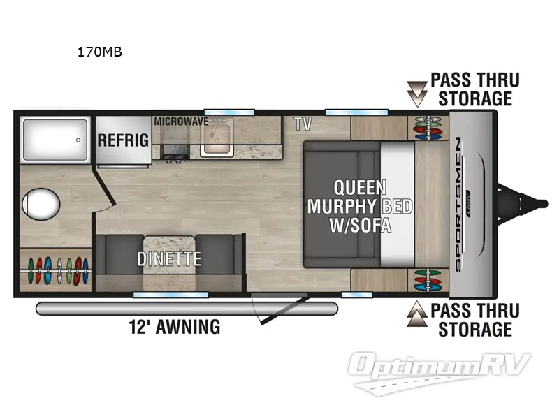 2025 KZ SPORTSMEN CLASSIC 170MB Floorplan Photo