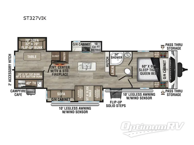 2025 Venture SportTrek ST327VIK Floorplan Photo
