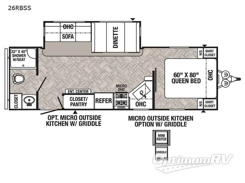 2023 Palomino Puma 26RBSS RV Floorplan Photo