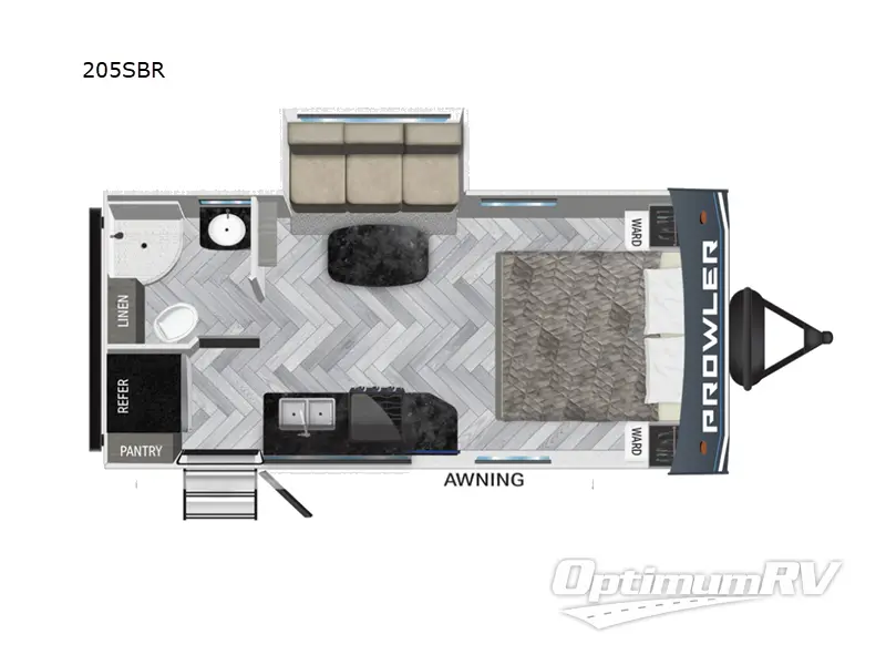 2024 Heartland Prowler 205SRB RV Floorplan Photo