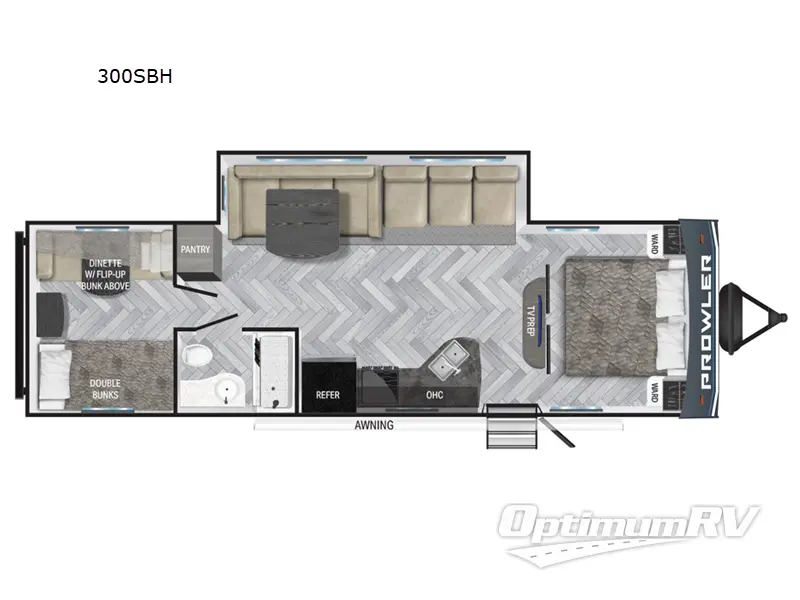 2024 Heartland Prowler 300SBH Floorplan Photo