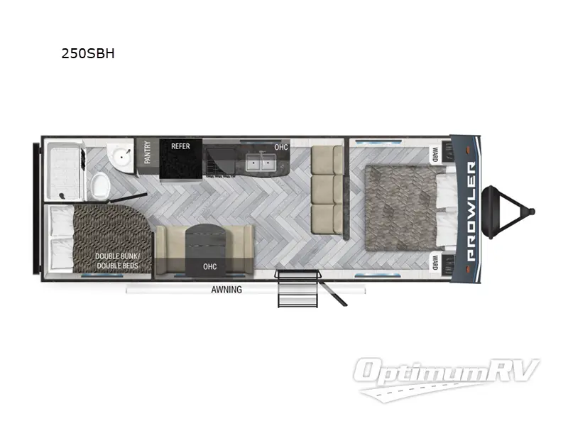 2024 Heartland Prowler 250SBH RV Floorplan Photo