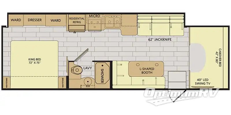 2017 Fleetwood Jamboree 30F RV Floorplan Photo