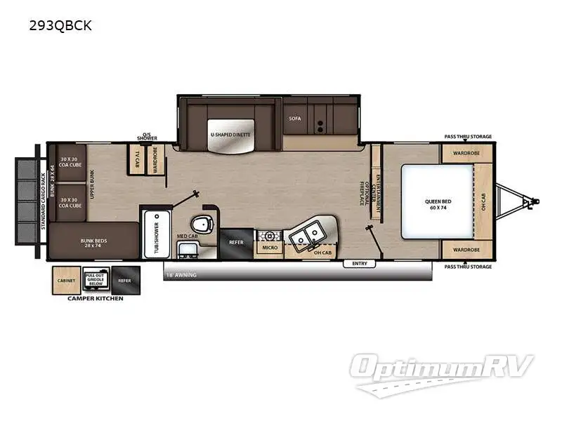 2022 Coachmen Catalina Legacy 293QBCK RV Floorplan Photo