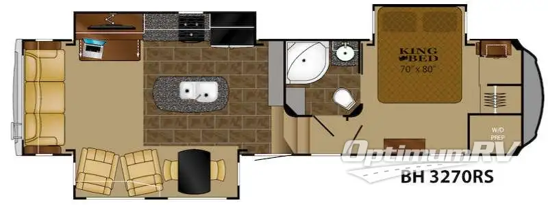 2016 Heartland Bighorn 3270RS Floorplan Photo