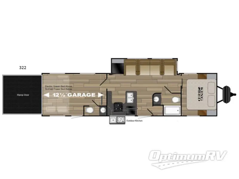 2018 Heartland Torque M322 RV Floorplan Photo