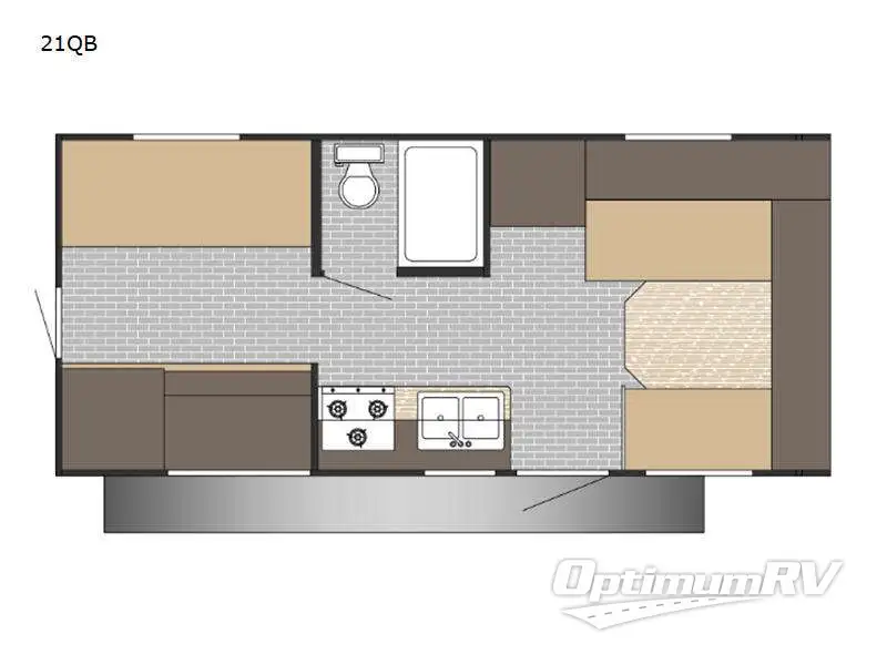 2023 Sunset Park Sun Lite 21QB RV Floorplan Photo