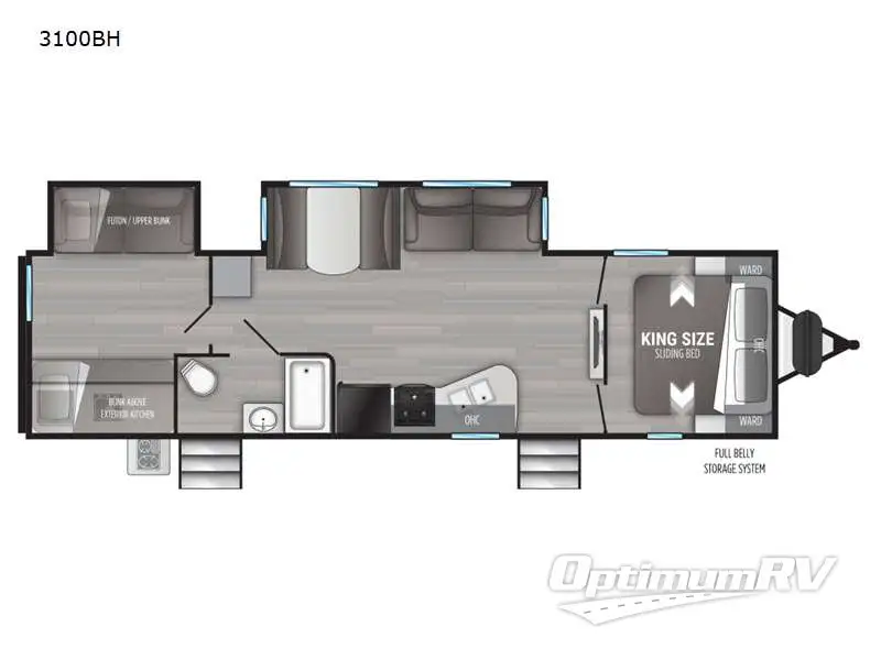 2021 Cruiser MPG 3100BH RV Floorplan Photo