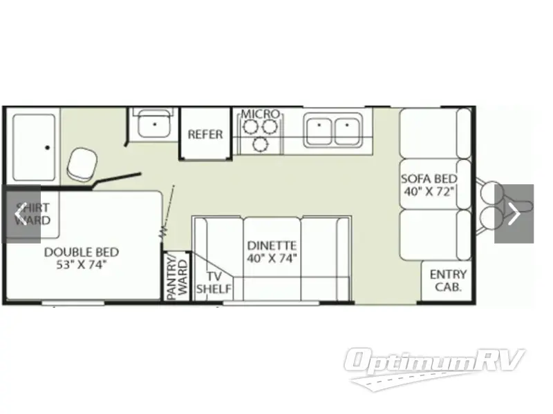 2004 Fleetwood Pioneer 18T6 Floorplan Photo