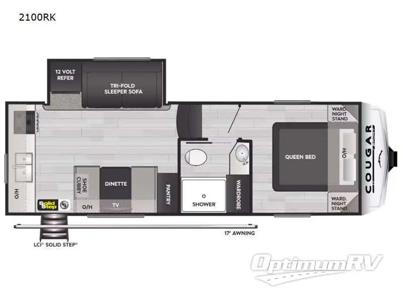 2023 Keystone Cougar Sport 2100RK Floorplan Photo