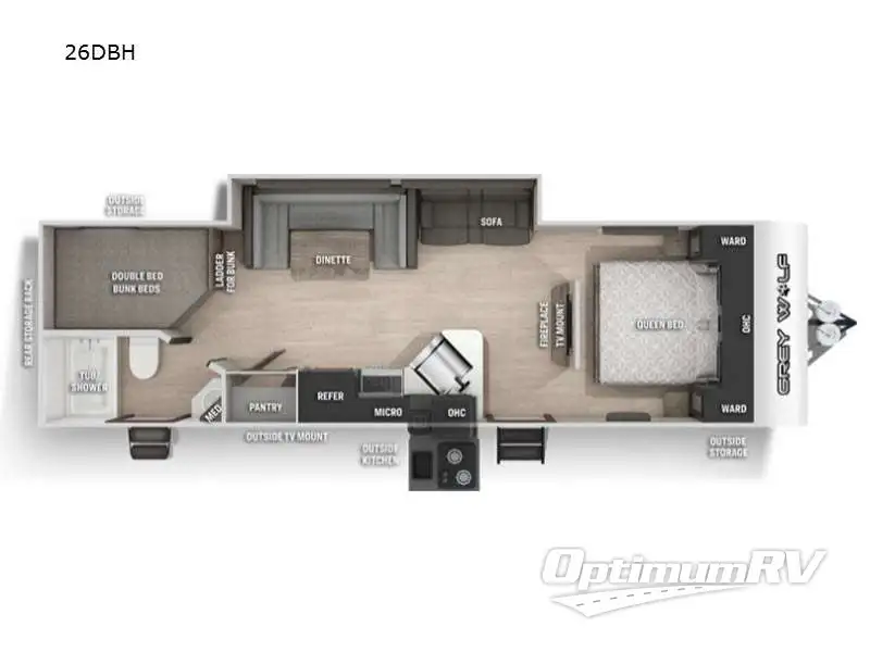 2022 Forest River Patriot Edition 26DBH Floorplan Photo