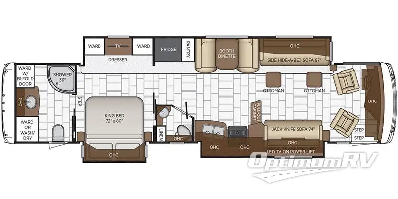 2020 Newmar Ventana 4037 RV Floorplan Photo