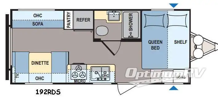 2015 Dutchmen Coleman Lantern Series 192RDS RV Floorplan Photo