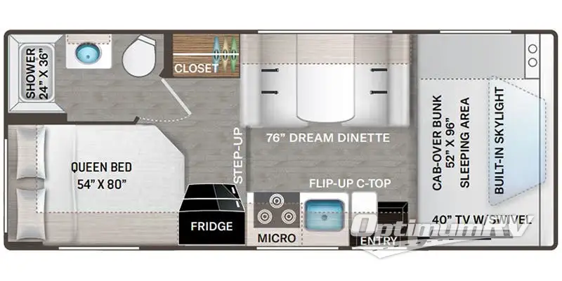 2023 Thor Geneva 22VA RV Floorplan Photo