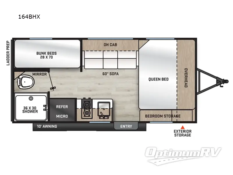 2024 Coachmen Catalina Summit Series 7 164BHX Floorplan Photo