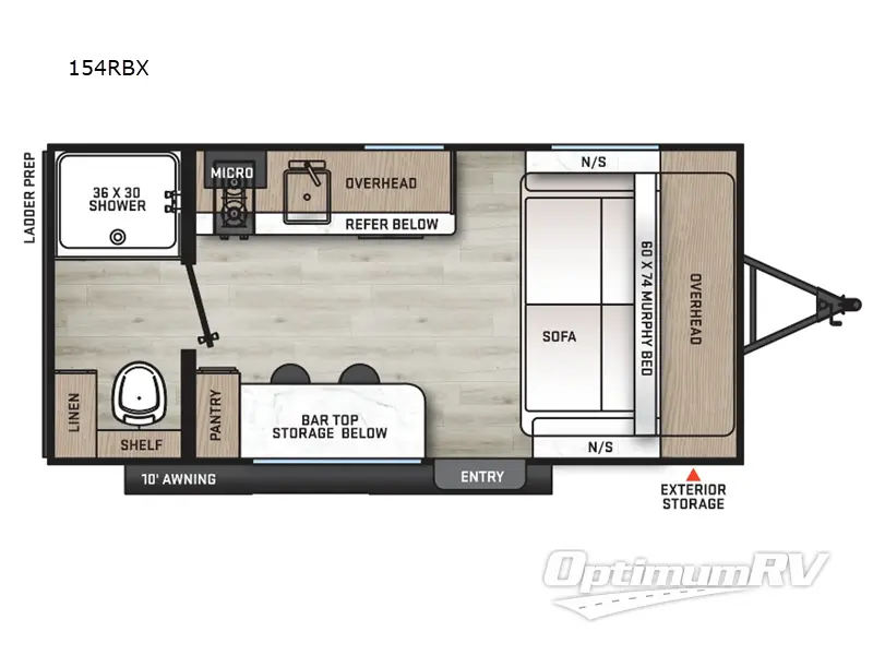 2025 Coachmen Catalina Summit Series 7 154RBX Floorplan Photo