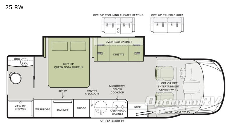 2020 Tiffin Wayfarer 25RW Floorplan Photo
