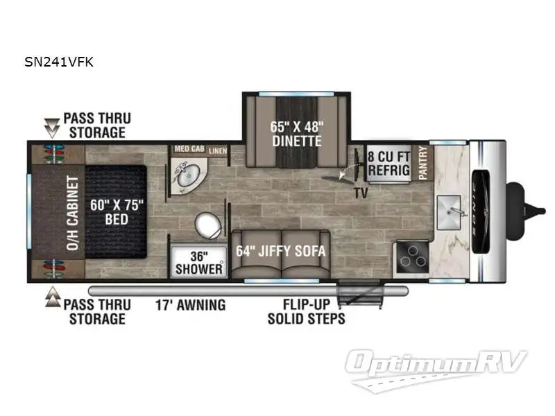 2021 Venture Sonic SN241VFK Floorplan Photo