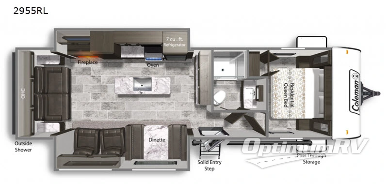 2020 Dutchmen Coleman Light 2955RL Floorplan Photo