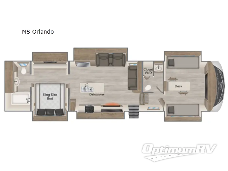2024 DRV Luxury Suites Mobile Suites MS Orlando RV Floorplan Photo