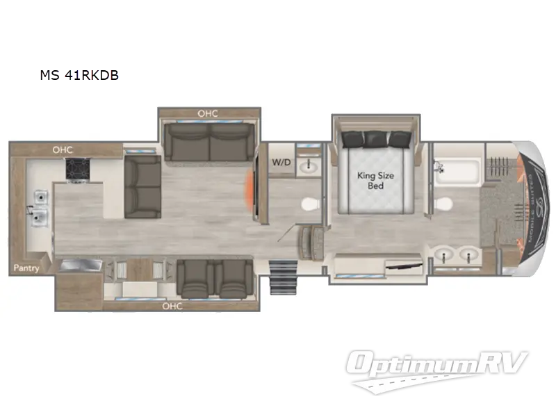 2024 DRV Luxury Suites Mobile Suites MS 41RKDB Floorplan Photo