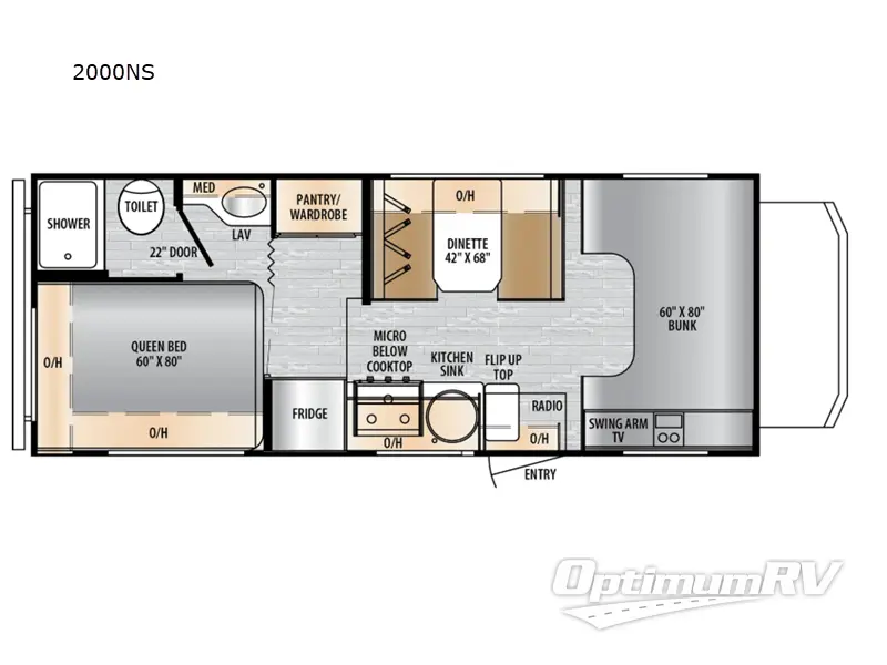 2025 East To West Entrada 2000NS Floorplan Photo