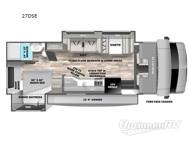 2024 Forest River Solera 27DSE Floorplan Photo