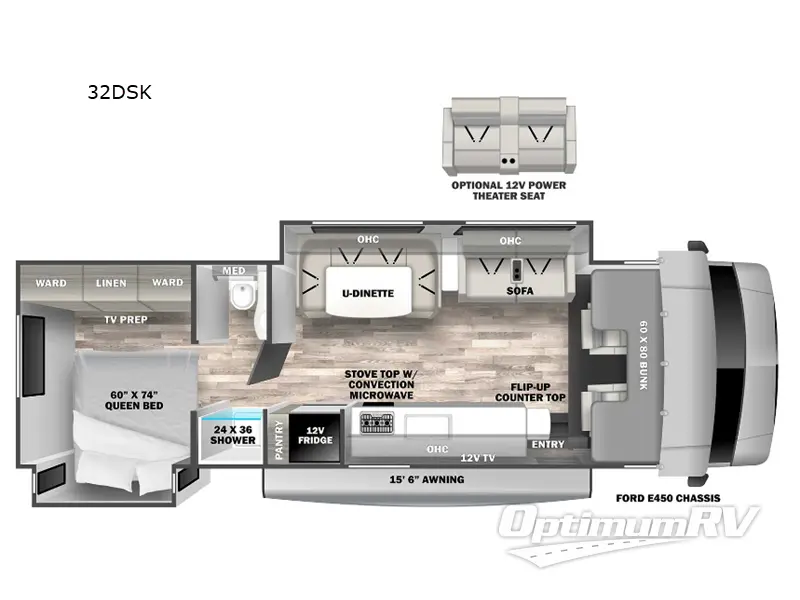 2024 Forest River Solera 32DSK Floorplan Photo