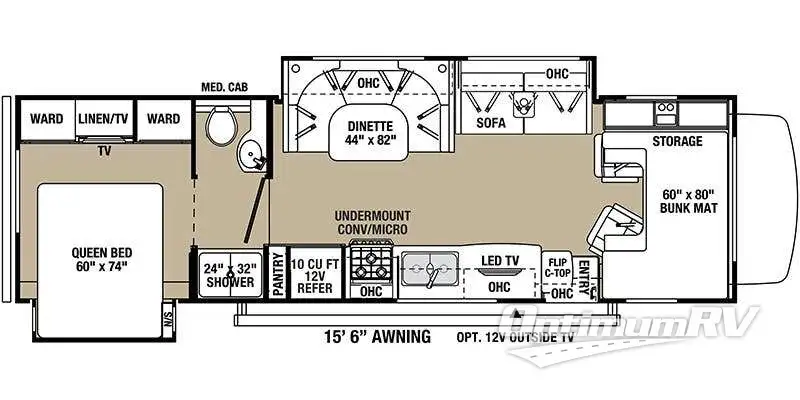 2024 Forest River Solera 32DSK RV Floorplan Photo