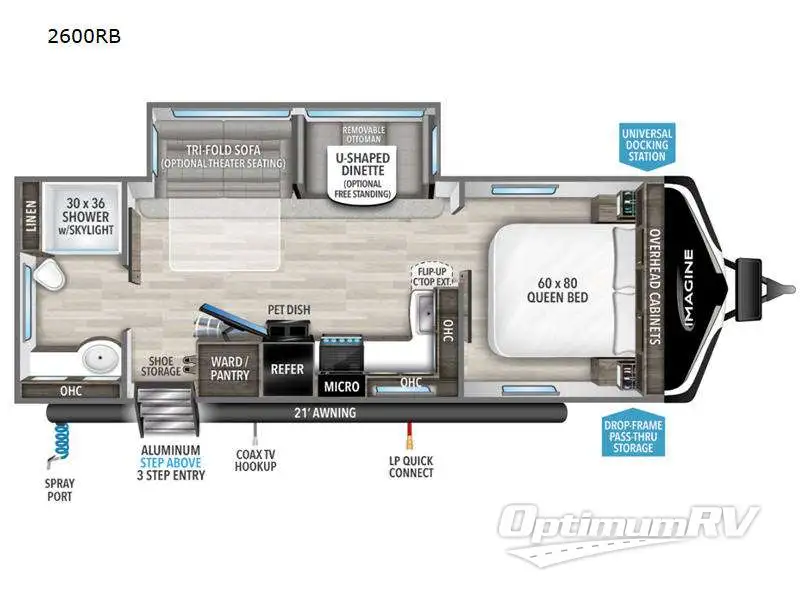 2024 Grand Design Imagine 2600RB Floorplan Photo