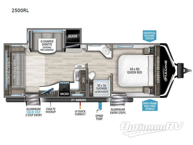 2024 Grand Design Imagine 2500RL RV Floorplan Photo