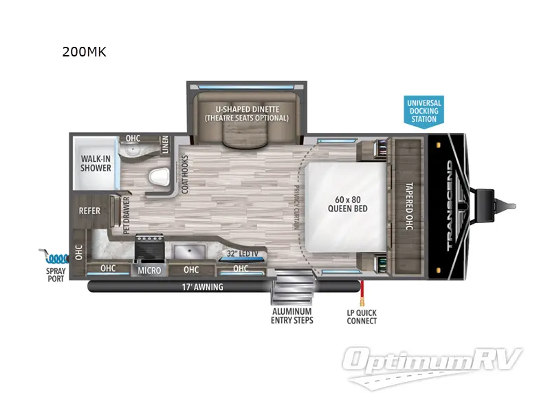 2024 Grand Design Transcend Xplor 200MK RV Floorplan Photo