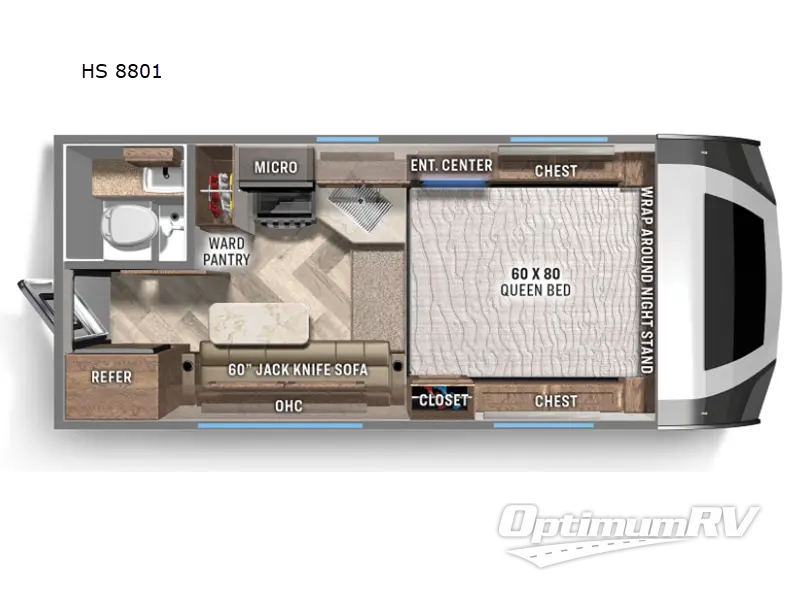 2022 Palomino Backpack Edition HS 8801 Floorplan Photo