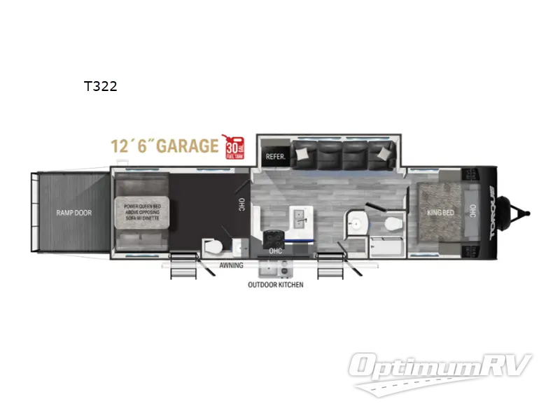 2024 Heartland Torque T322 Floorplan Photo